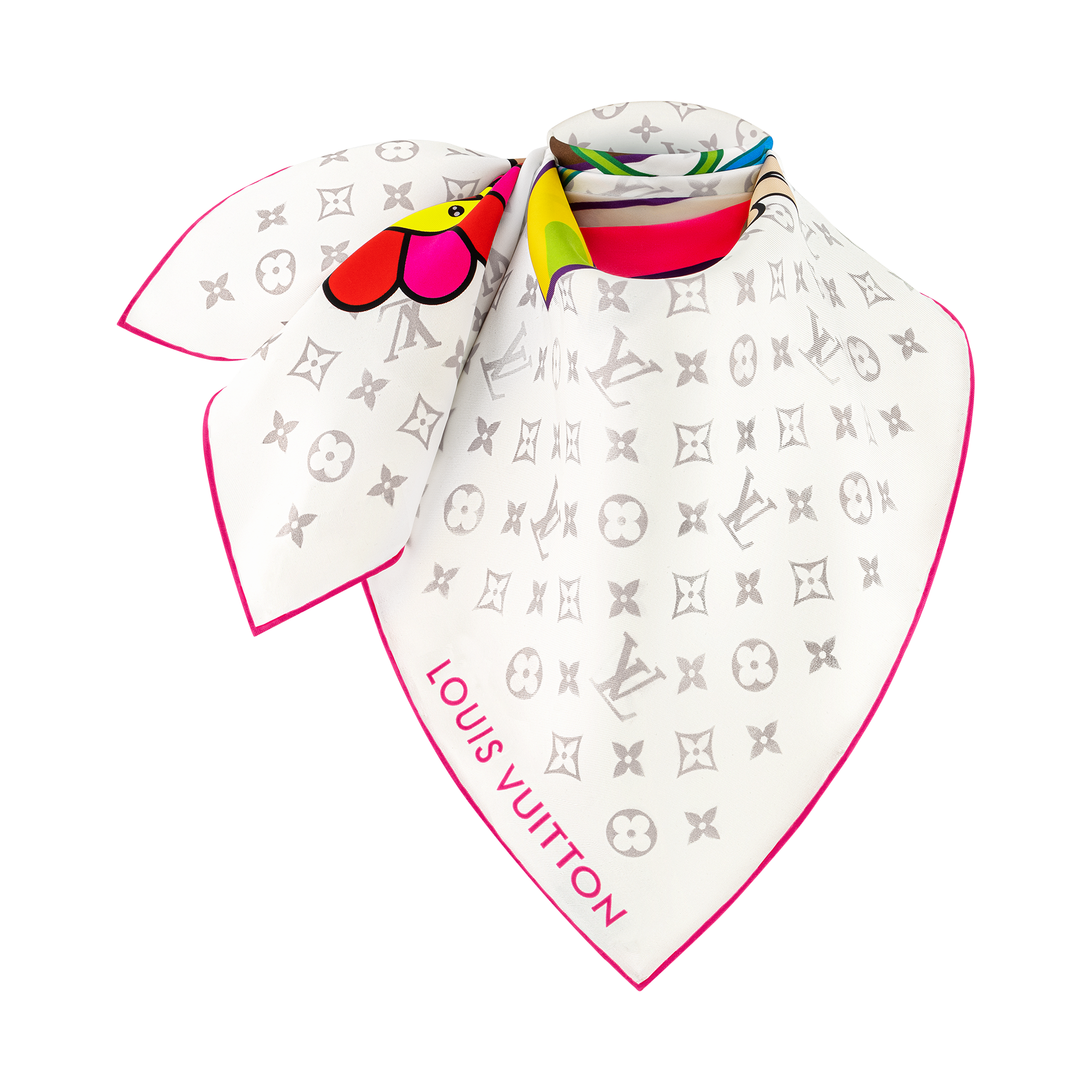 LV × TM カレ70・チェリーブロッサム ローズ LV x TM Monogram Cherry